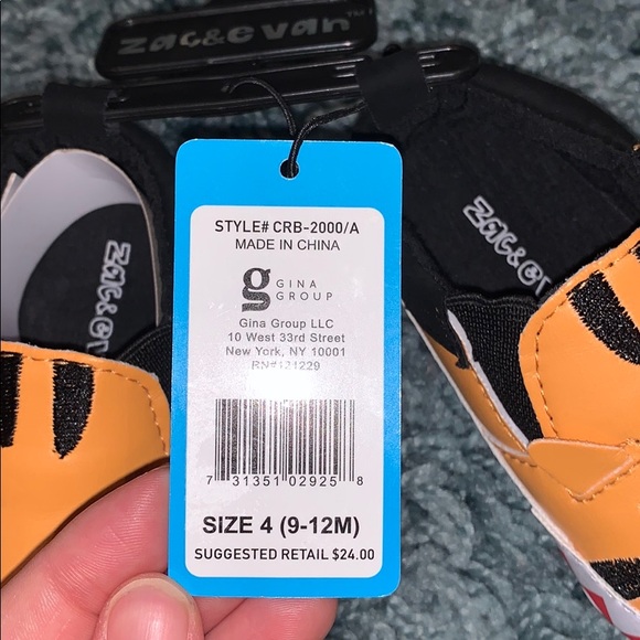 NWT Zac & Evan Tiger Shoes - Size 4 - Picture 5 of 5
